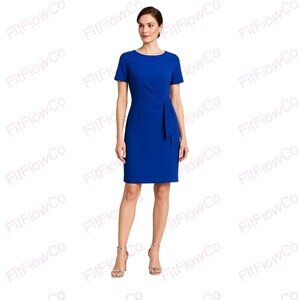 Tahari ASL Cobalt Blue Sheath Dress – Size 4 – NWT
